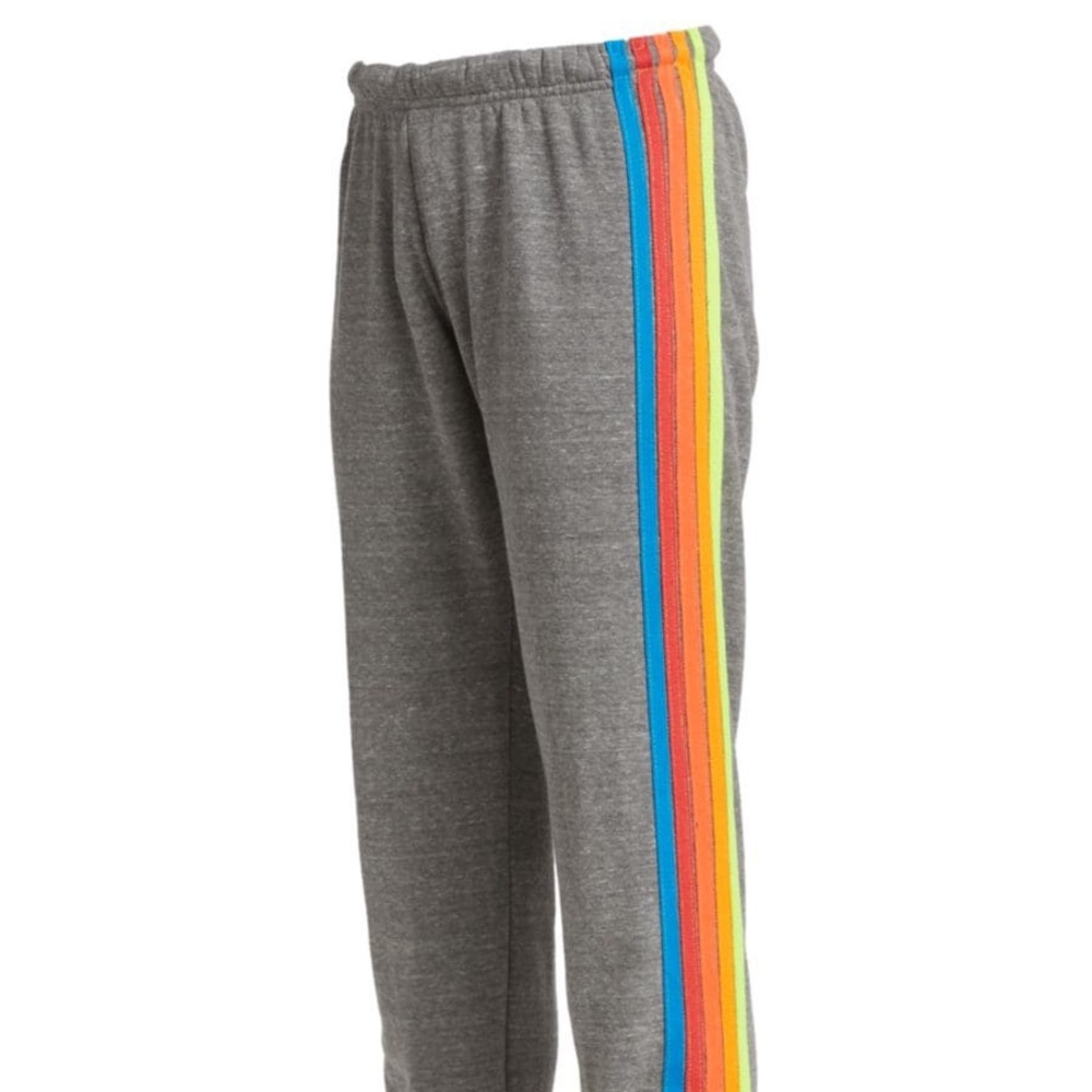 Aviator Nation Grey Stripe Sweatpants